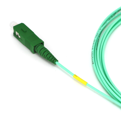 Оптически кабель белое симплексное 1.5m 3.5mm заплаты волокна Aqua 1.6mm 2.0mm