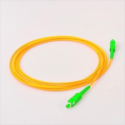 Однорежимное гибкого провода SC/LC/ST UPC желтого волокна прыгуна оптически польское