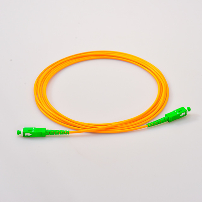 Однорежимное гибкого провода SC/LC/ST UPC желтого волокна прыгуна оптически польское