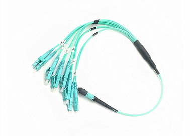 12 кабеля заплаты оптического волокна ядров, кабель заплаты МПО мультимодный с соединителем ЛК