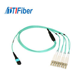 1-24 длины ОМ3 гибкого провода 10Г 50/125µМ оптического волокна волокна МПО/МТП различные