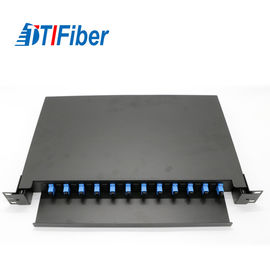 Тип переходник коробки прекращения пульта временных соединительных кабелей оптического волокна Slidable SC ядра FTTH 12