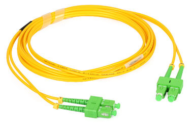 Гибкий провод волокна дуплекса SC радиосвязи оптически с полировать UPC/APC