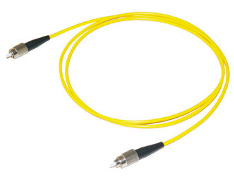 Гибкий провод волокна FC с желтым кабелем, SM, оптическим волокном MM