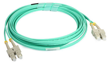 Гибкий провод волокна SC/FC/LC мультимодный двухшпиндельный с померанцовым кабелем цвета