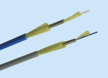 Дактируйте кабель воздушного волокна одиночного режима оптически с стальным проводом бронированный