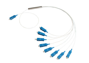Пакет пробки Splitter оптического волокна PLC 1×8 стальной и LSZH