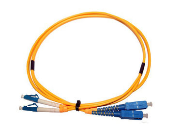 Издаваемый сериями дуплекс гибкого провода оптического волокна LC-SC однорежимный, ПК/UPC/APC