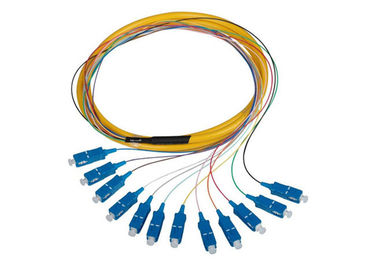 Отрезок провода стекловолокна пачки SC UPC APC, желтый цвет/померанцовый отрезок провода одиночного режима