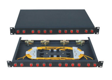 Коробка симплексного оптического волокна ST терминальная с шкафом 12port установила структуру