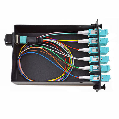 Пульт временных соединительных кабелей MTP/MPO волокна к 12LC вырезает сердцевина из модулей с 12LC кассетой модуля переходников MPO/MTP