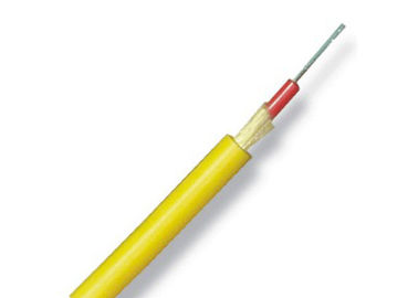 Симплексный крытый кабель оптического волокна для телекоммуникационной сети, желтый