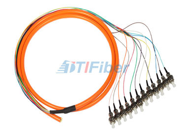Отрезок провода оптического волокна проламывания ST 0.9mm, кабель 12 сердечников оптически