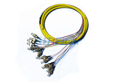 Соединяя отрезок провода многорежимного волокна LC оптически, 0.9mm кабель волокна 12 цветов