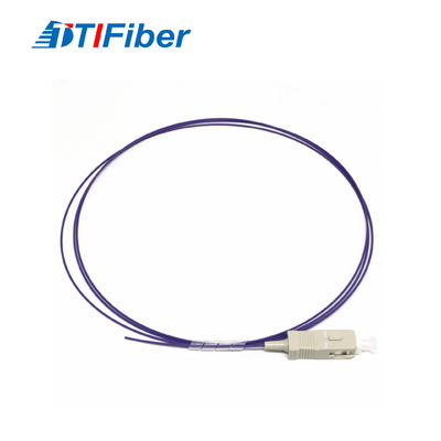 Отрезок провода оптического волокна OM4 SC UPC 50/125 FTTH мультимодный фиолетовый