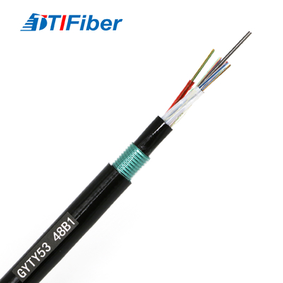 FTTX 12 24 кабеля оптического волокна одиночных режима ядра GYTY53