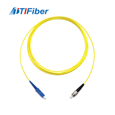 Гибкий провод оптического волокна симплекса 2.0mm 3.0mm FC-SC одиночного режима для FTTH