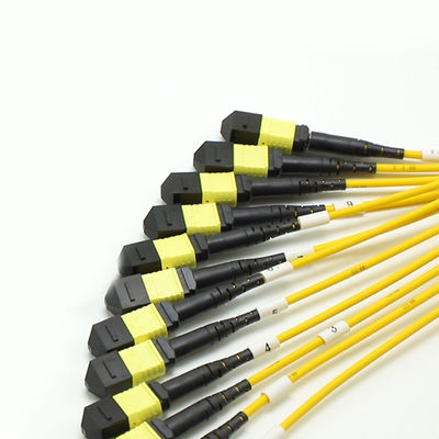 Низкие потери MPO Fanout кабель Большое количество ядра 1M 144F SMG657A1 MPO APC к MPO APC Breakout Fiber Optic Patch Cord