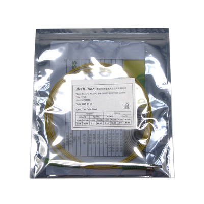 CATV Telecom 3mtrs FC SC APC 9 / 125um Jumper Low Insertion Loss Patch Cable (кабель с невысокой потерью вставки)