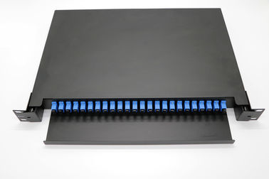 Облегченный тип ящика шкафа портов ФТТХ терминальной коробки 24 оптического волокна с пультом временных соединительных кабелей