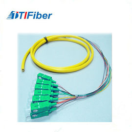 Однорежимные гибкие провода отрезков провода волокна СК 0.9мм симплексные с разъем-вилкой СК АПК