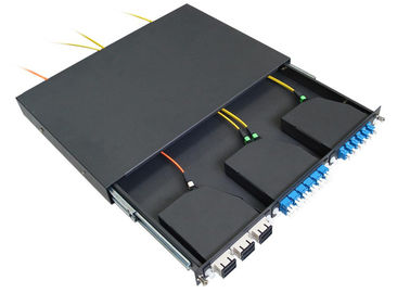 1.2mm симплексное/пульт временных соединительных кабелей дуплекса 1U MPO для SC, кассеты LC MPO
