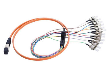 Сердечник MTP/MPO APC 12 – гибкий провод оптического волокна LC для установок предпосылке