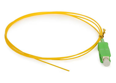 Оптически отрезок провода волокна SC APC сети доступа симплексный с кабелем оптического волокна желтого цвета SM