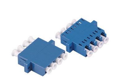 Переходника оптического волокна квада OM3 OM4 LC для гибкого провода волокна, голубой/беж/Aqua