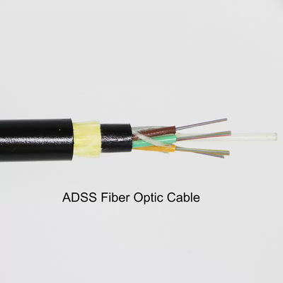 ADSS Волоконно-оптический кабель 24-144 ядра FRP Центральная прочность Член Единый режим
