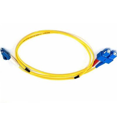 волокно SC UPC 10M 2.0mm - оптический желтый цвет кабеля G657A1 LSZH заплаты