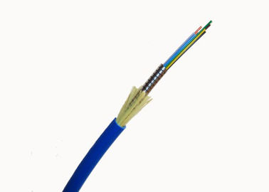 Крытый бронированный кабель волокна одиночного режима с голубой/серой курткой LSZH