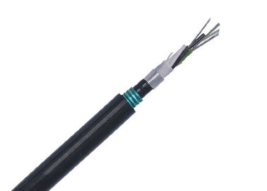 12 кабель оптического волокна ленты сердечника GYTA стальной для антенны/трубопровода, черный