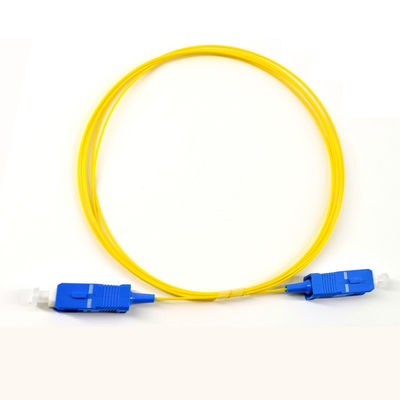 Желтый прыгун оптического волокна гибкого провода Sc Sc G652D G655 для сообщения