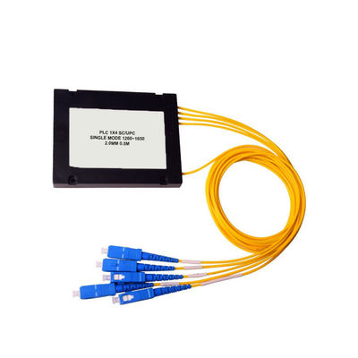 Splitters PLC Splitter 1x4 оптического волокна соединителя SC APC 1650 nm
