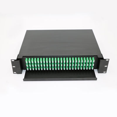 19 панель волокна Splitter Plc пульта временных соединительных кабелей кассеты Mpo держателя шкафа дюйма 1u 2u