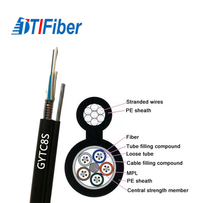 Диаграмма 8 кабель 2 до GYFTC8S FRP SM G652D воздушная оптического волокна подземный ядр 144