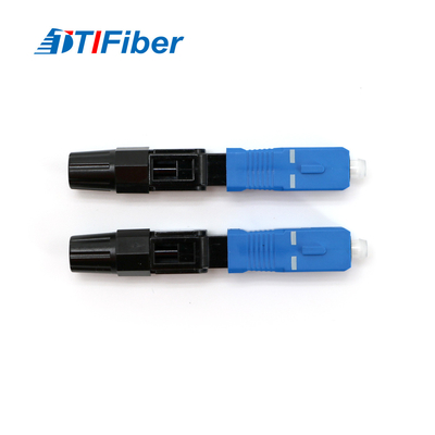 SC UPC соединителя оптического волокна быстрый для прекращения поля кабеля падения FTTH