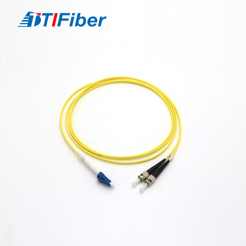 Гибкий провод 0.9mm/3.0mm оптического волокна LC/UPC-ST/UPC однорежимный SX DX G652D LSZH